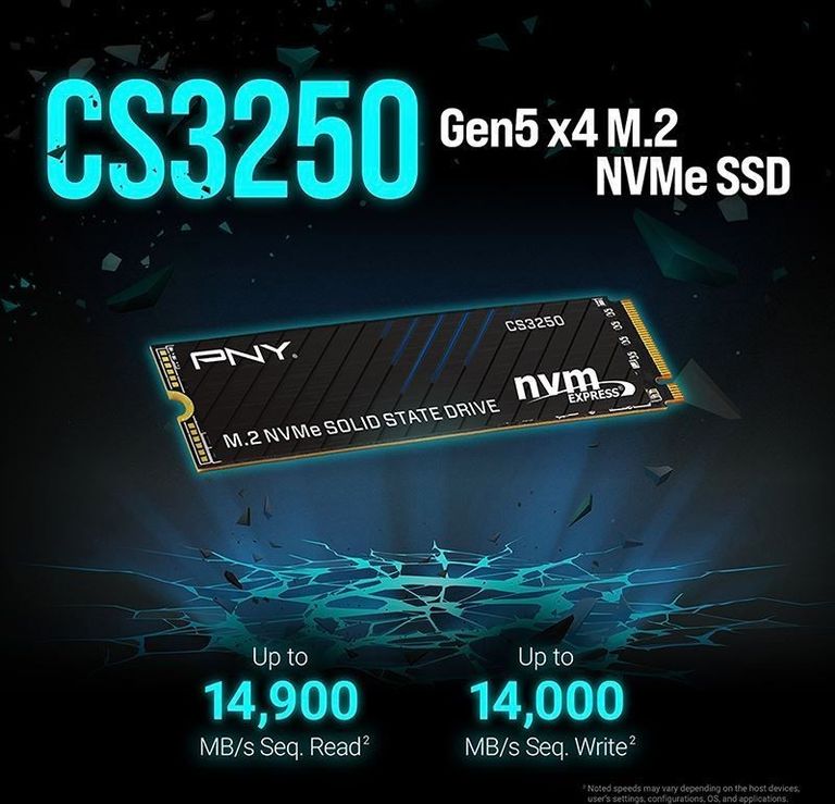Оголошення PNY CS3250 NVMe PCIe 5.0 M.2 (до 14900 MB/s) SSD 2TB  Б/У