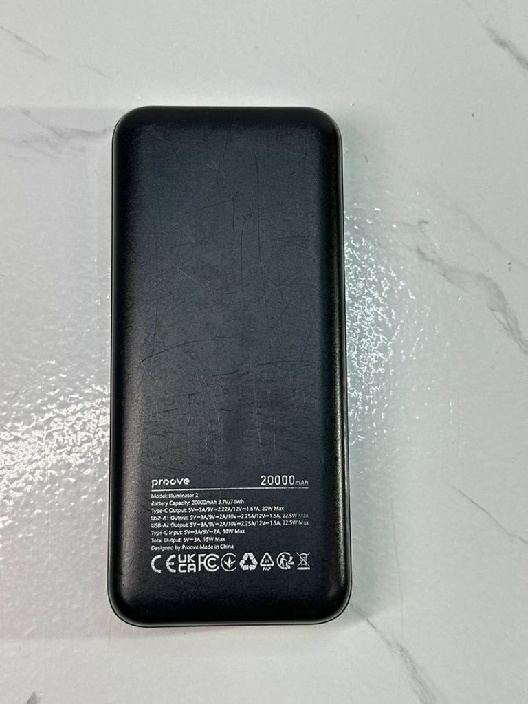 Оголошення Proove illuminator 2 20000mah pd qc 22.5w Б/У