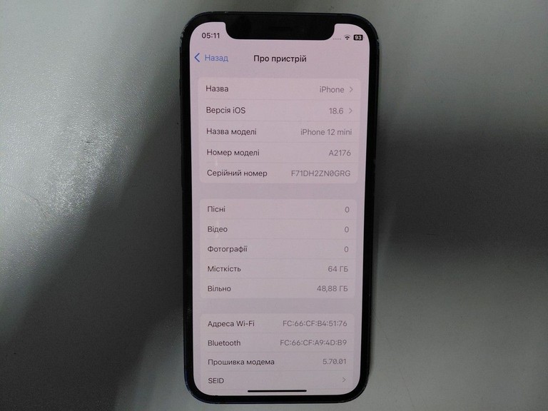 Оголошення Apple iPhone 12 mini 64GB (PRODUCT)RED Б/У