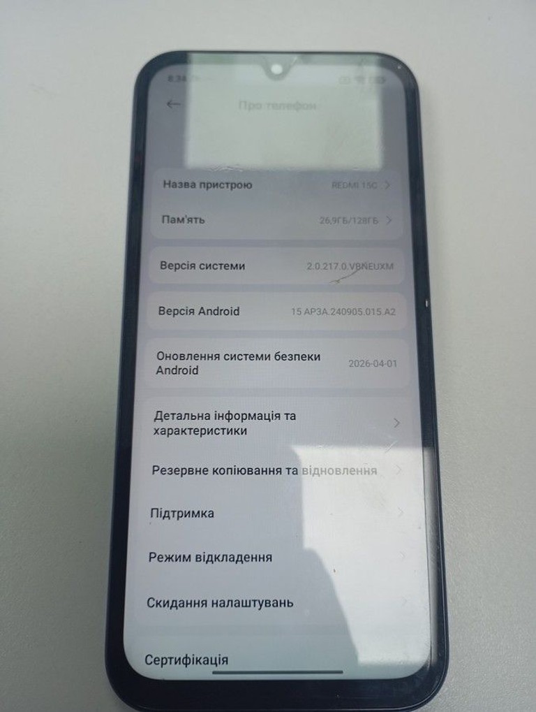 Оголошення Xiaomi Redmi 15C 5G 4/128GB Midnight Black Б/У