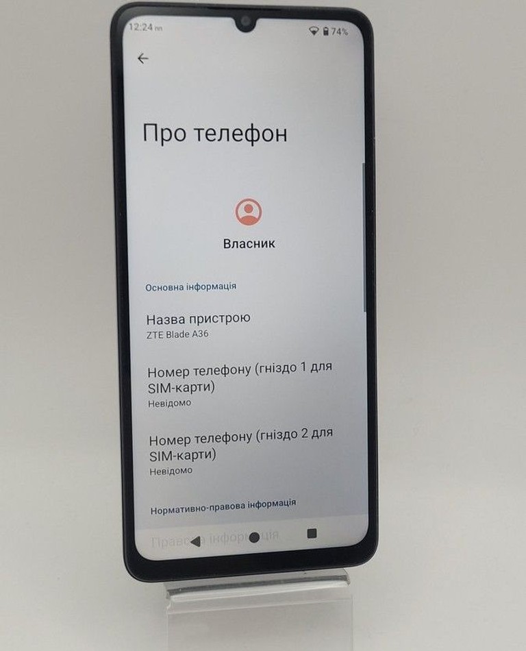 Оголошення Zte Blade A36 2/64GB Green Б/У