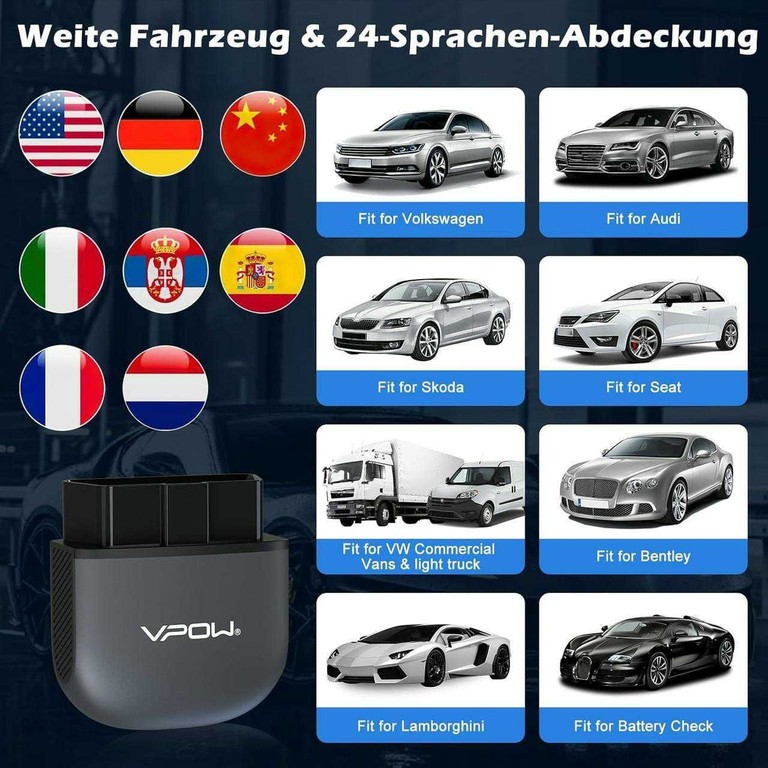 Vpow B65 OBD2 з Bluetooth 5.1 Код:null. Изображение 7