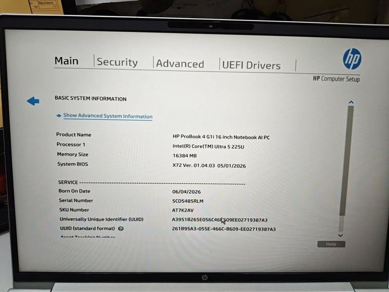 Дешево Hp 15/core ultra 5 225u ddr5/16gb ddr3/hdd *відсутній/ssd 512 gb/*інтегрована з ломбарду