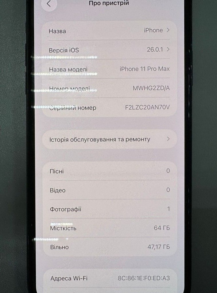 Оголошення Apple iphone 11 pro max 64gb Б/У
