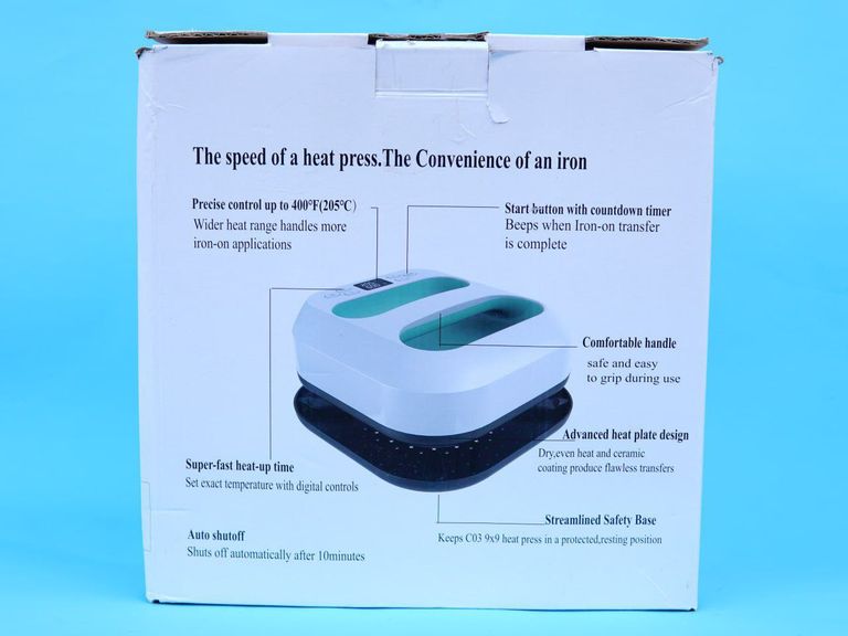 Акція! Портативний термопрес для футболки, взуття, сумки, шапки, міні-термопрес 15x15 дюймів, інтелектуальний контроль температу Код:null. Зображення 7