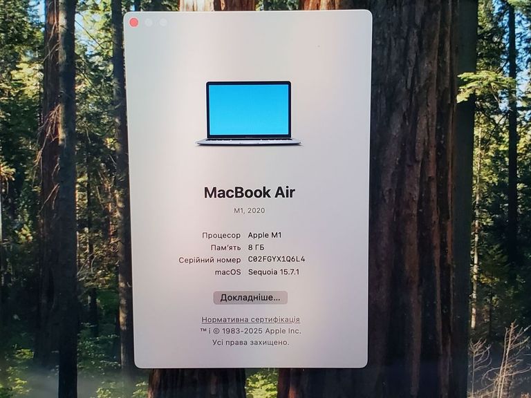 Apple MacBook Air 13'' Late 2020 Код:01-200772522. Изображение 13