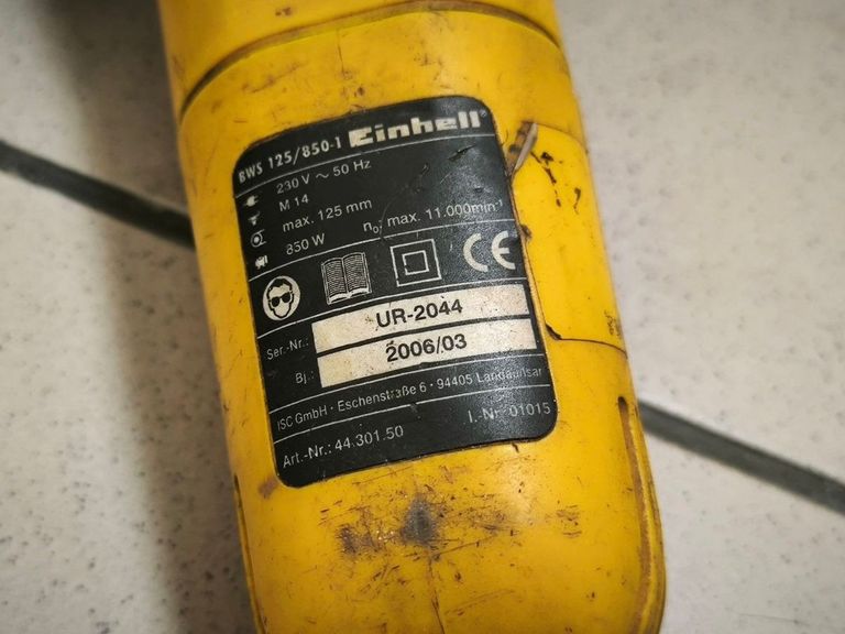 Einhell bws 125/850-2 Код:01-200815351. Зображення 7