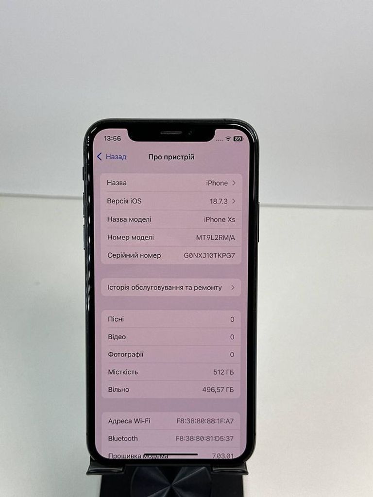 Объявление Apple iPhone XS 512GB Silver (MT9M2) Б/У