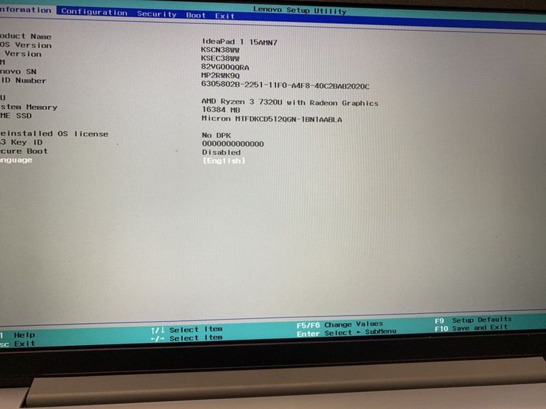 Дешево Lenovo 15/ryzen 3 7320u ddr5/16gb ddr5/hdd *відсутній/ssd 512 gb/*інтегрована з ломбарду