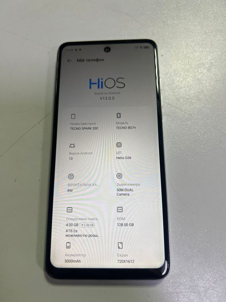 Оголошення Tecno spark 20c bg7n 4/128gb Б/У