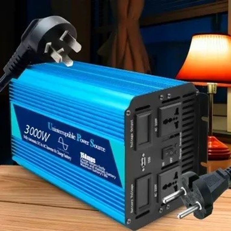 Купити Pure Sine Wave Inverter 12V-220V 3000W (LUX) блакитний Б/У