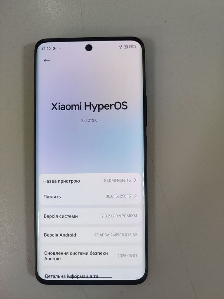 Купити Xiaomi Redmi Note 15 8/256GB Midnight Black Б/У