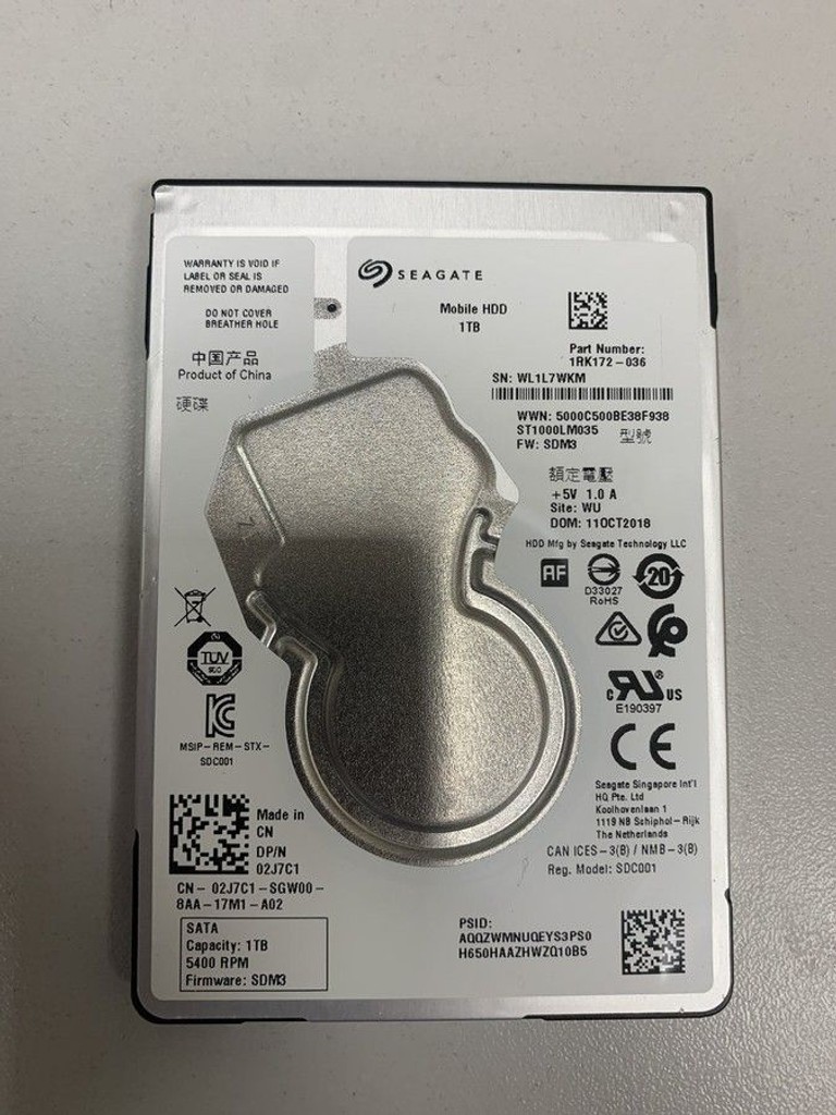 Купить Seagate Mobile HDD ST1000LM035 Б/У