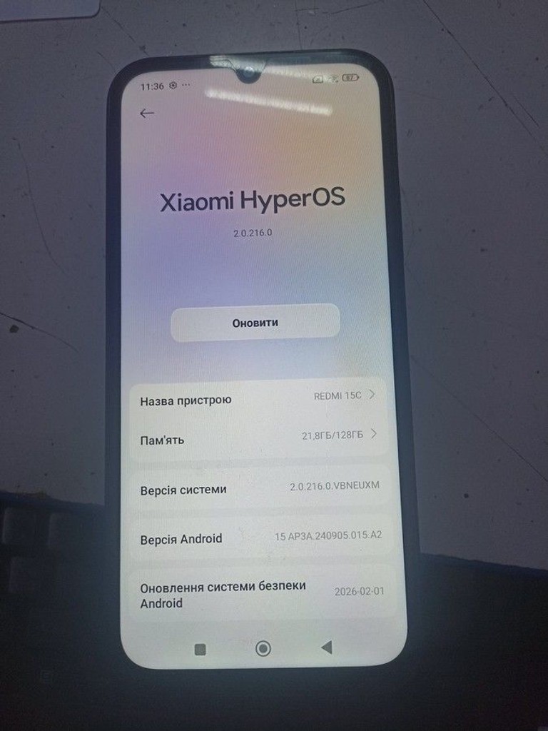 Оголошення Xiaomi Redmi 15C 5G 4/128GB Midnight Black Б/У