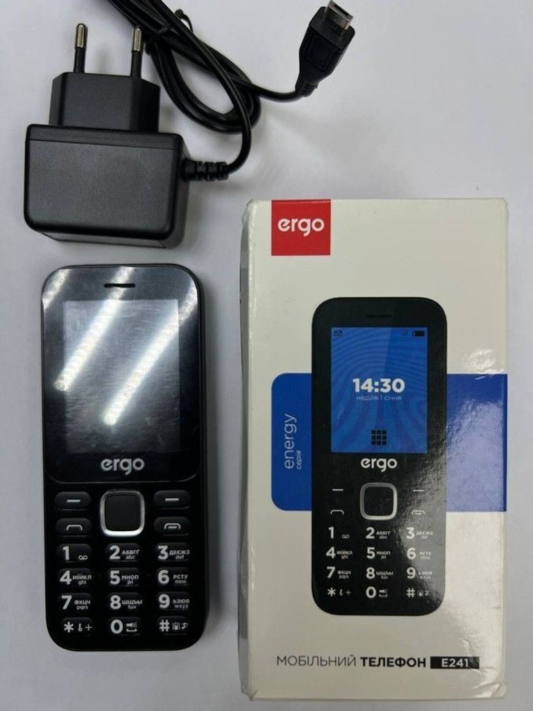 Ergo E241 Dual Sim Black Код:01-201008070. Зображення 6