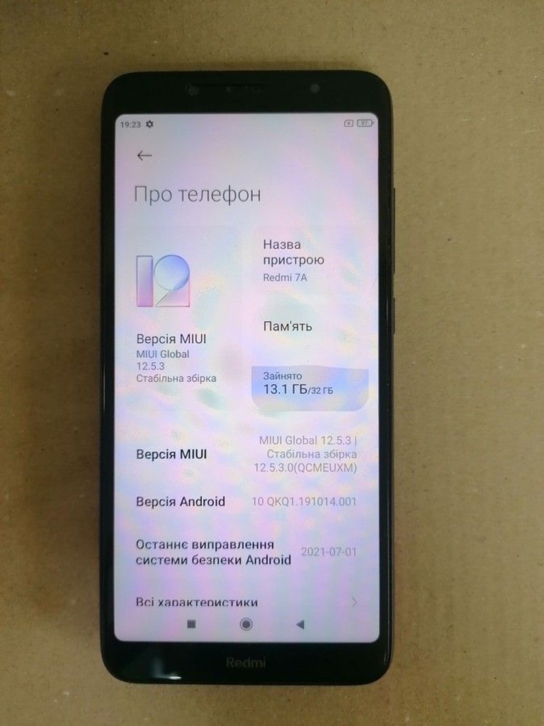 Оголошення Xiaomi Redmi 7a 2/32GB Black Б/У