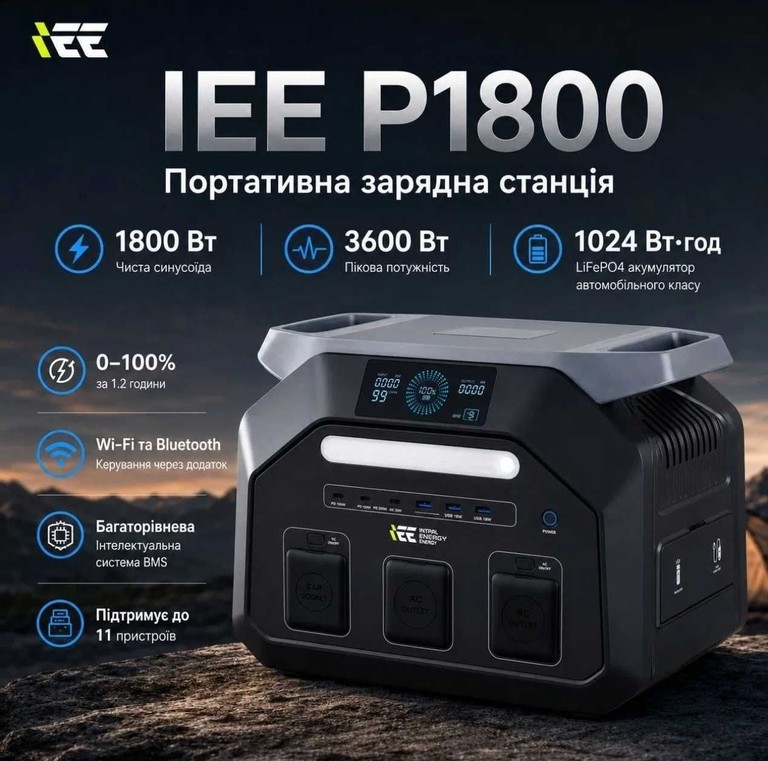 IEE P1800 1800W 1024Wh LiFePO4 Нова Код:null. Зображення 8
