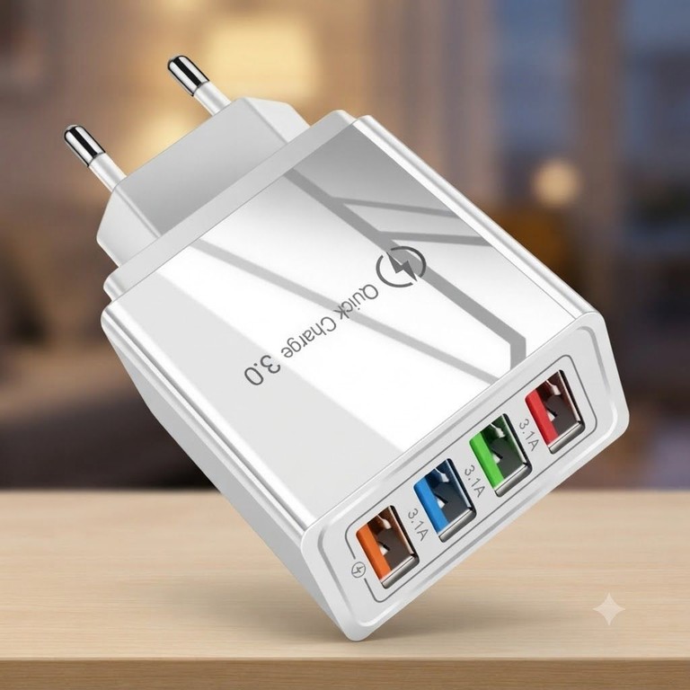 Купить Fast Charge 220v 4 USB D22 Б/У