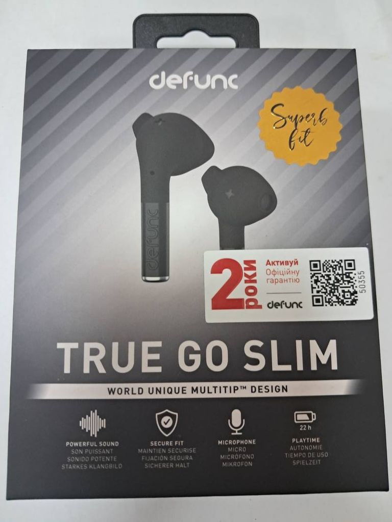 Defunc true go slim tws black d4211