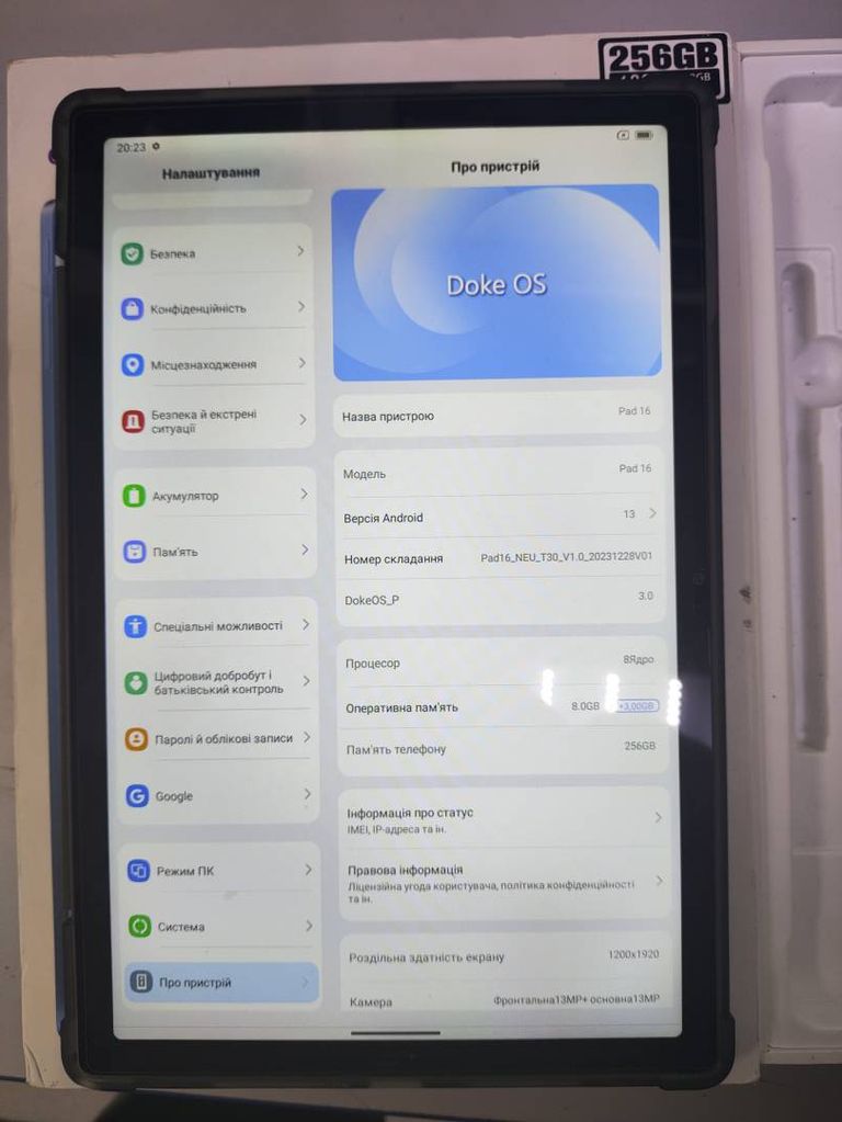 Купить Blackview oscal pad 16 8/256gb Б/У