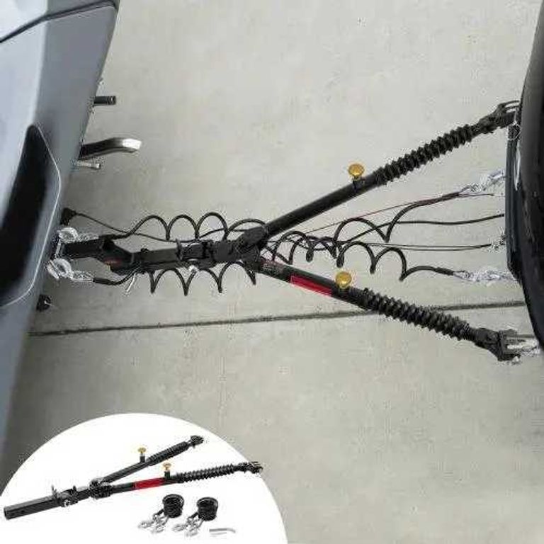 Буксир для Фаркопа. VEVOR Кріплення бампера Фаркоп 4535 кг. Із телескопічною штангою, підходить для з’єднувача 50,8 мм з тросами Код:null. Изображение 8