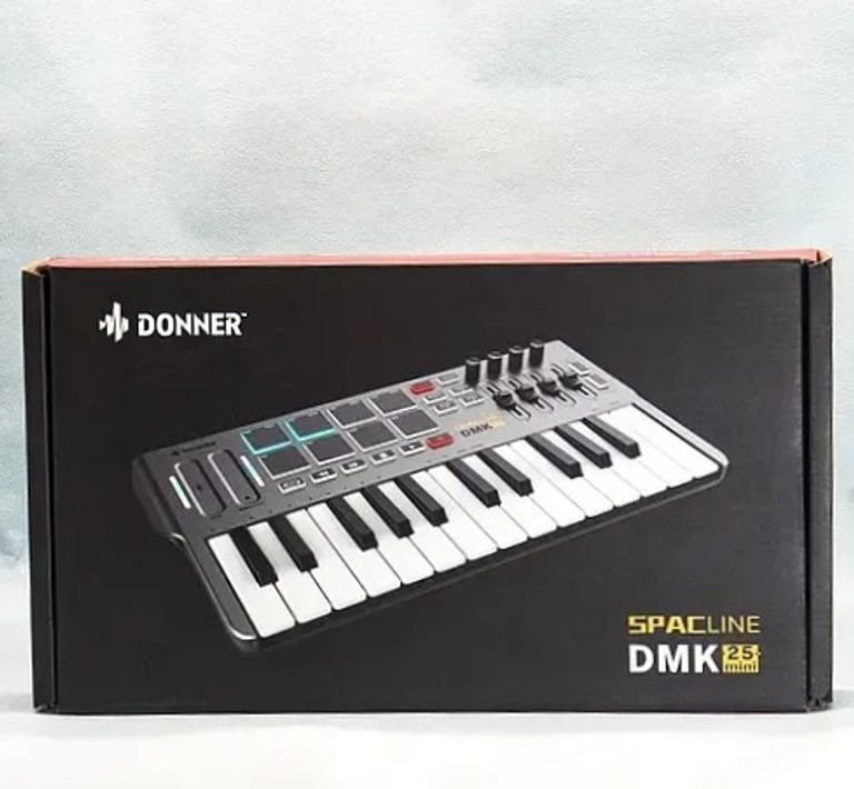 MIDI-клавіатура Donner, портативний MIDI-контролер DMK25 з 25 чутливими клавішами. Новий! Код:null. Зображення 5