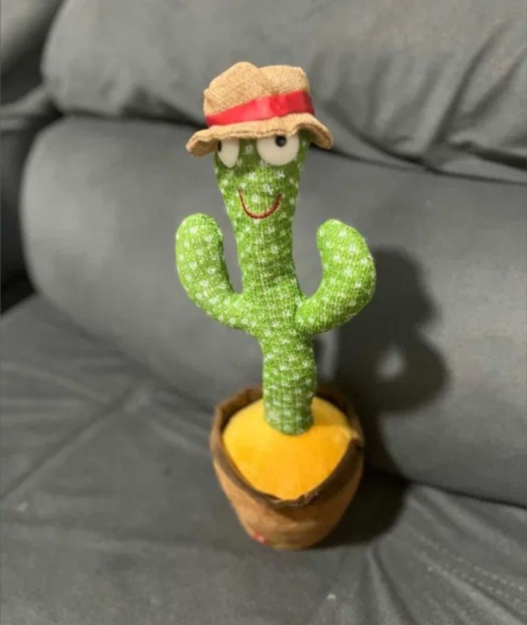 Оголошення Дитяча музикальна іграшка танцюючий кактус Б/У