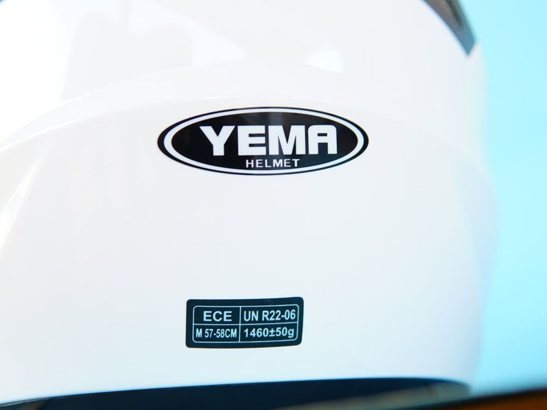 Акція! Мотоциклетний шолом YEMA YM-627. Розмір M, білий. Новий. Код:null. Изображение 8