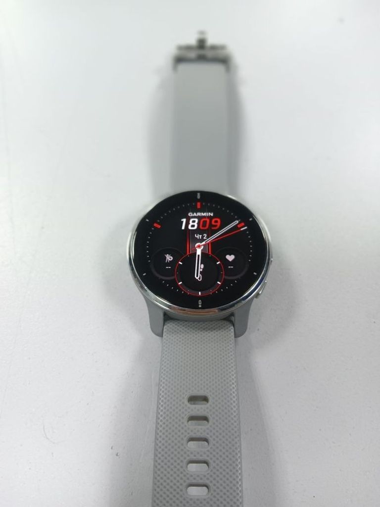 Garmin venu 2 plus s. steel bezel w. powder g. case and s Код:01-200743690. Зображення 5