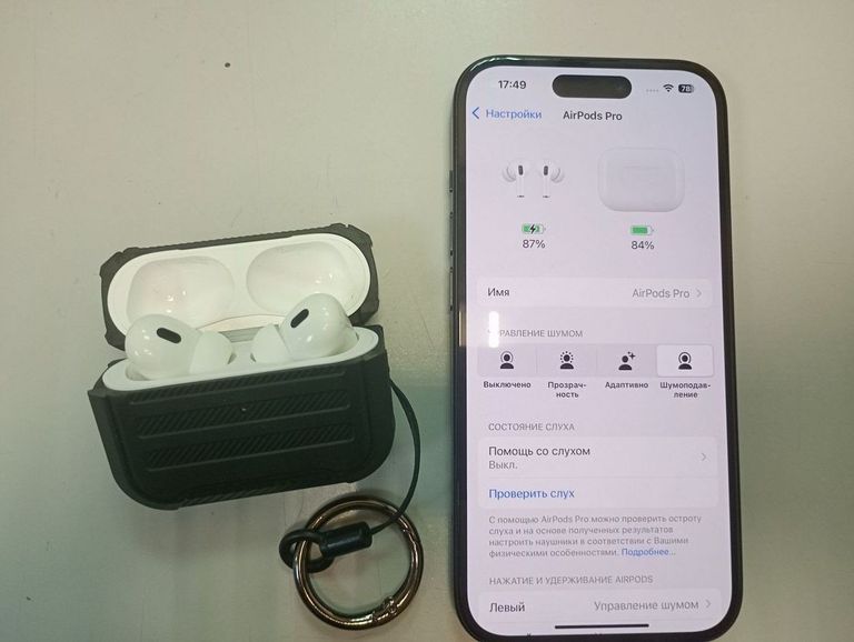 Apple airpods pro 2nd generation with magsafe charging case usb-c Код:01-200770585. Изображение 9