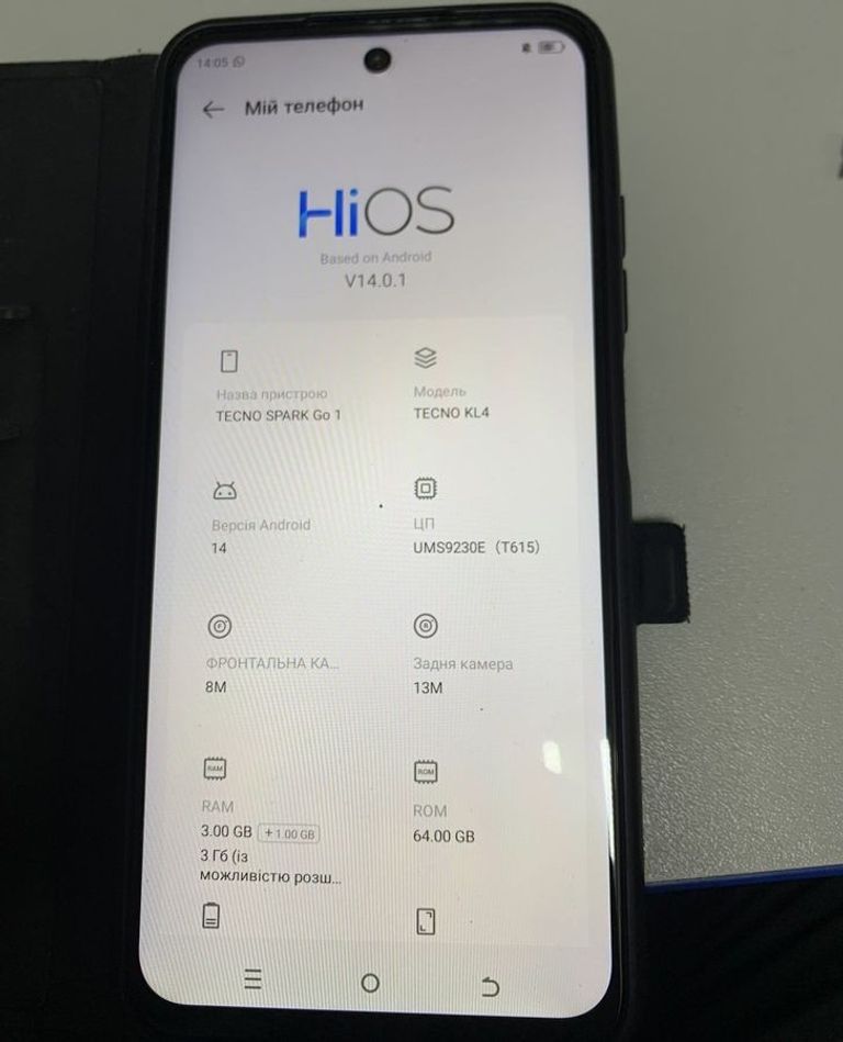 Оголошення Tecno spark go 1 kl4 3/64gb Б/У