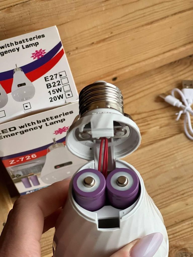 Оголошення 2x18650 Z-726 цоколь E27 TYPE C Б/У