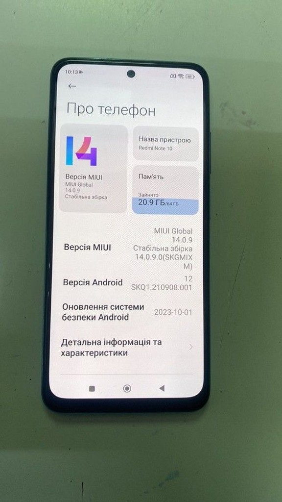Оголошення Xiaomi redmi note 10 4/64gb Б/У