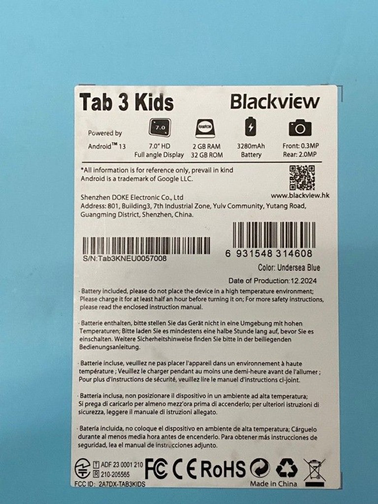 Дешево Blackview Tab 3 Kids 2/32GB Wi-Fi Undersea Blue з ломбарду