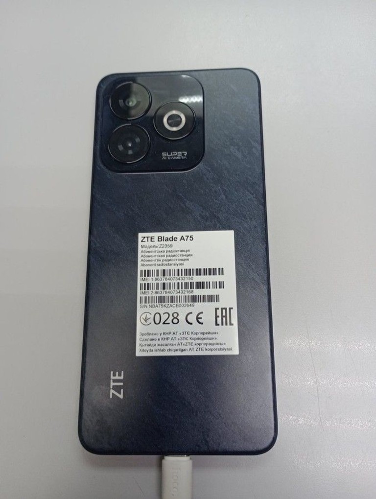 Дешево Zte Blade A75 4/128GB Black з ломбарду