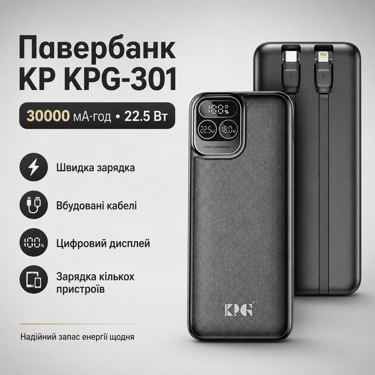 Купить King Power KPG-301 30000 мАч 22.5W Б/У