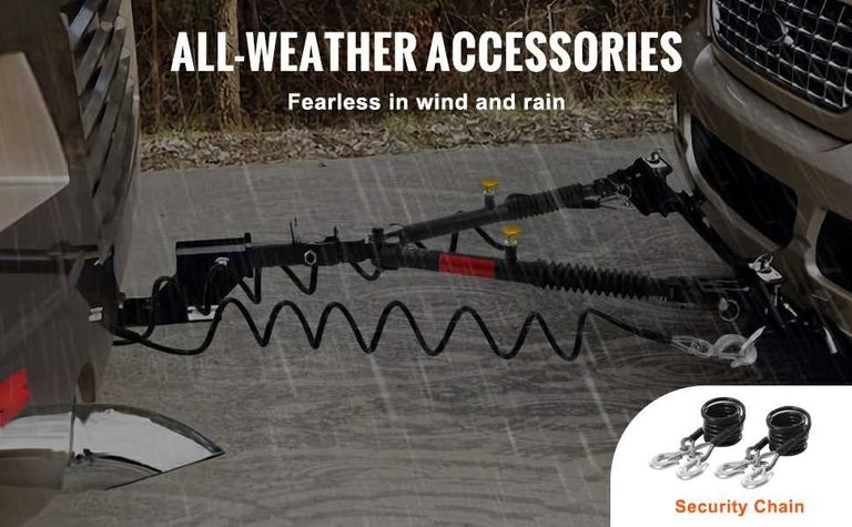 Буксир для Фаркопа. VEVOR Кріплення бампера Фаркоп 4535 кг. Із телескопічною штангою, підходить для з’єднувача 50,8 мм з тросами Код:null. Изображение 10