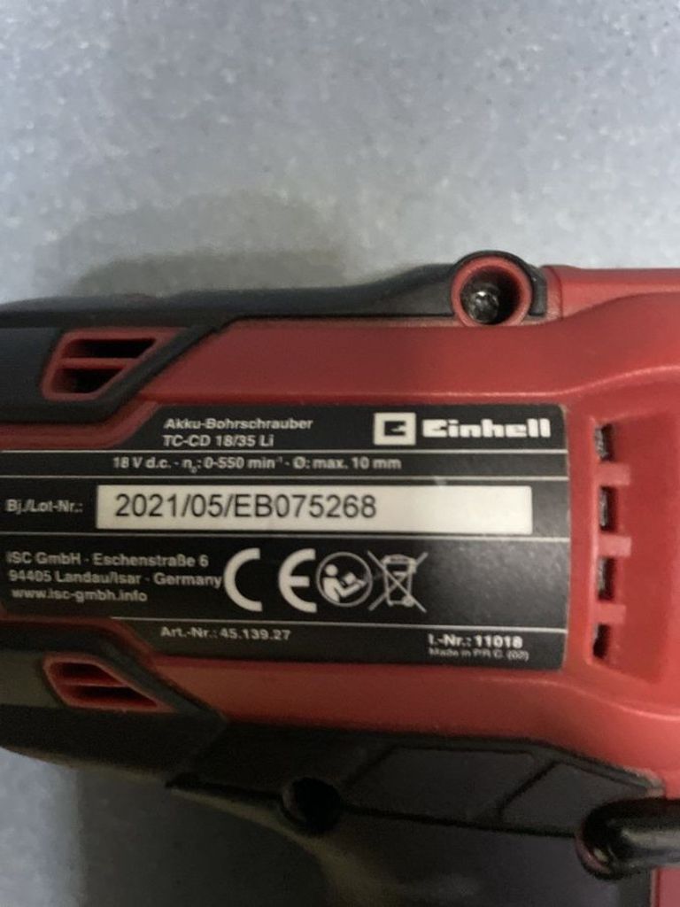 Распродажа Einhell tc-cd 18/35 li, продавец Техноскарб