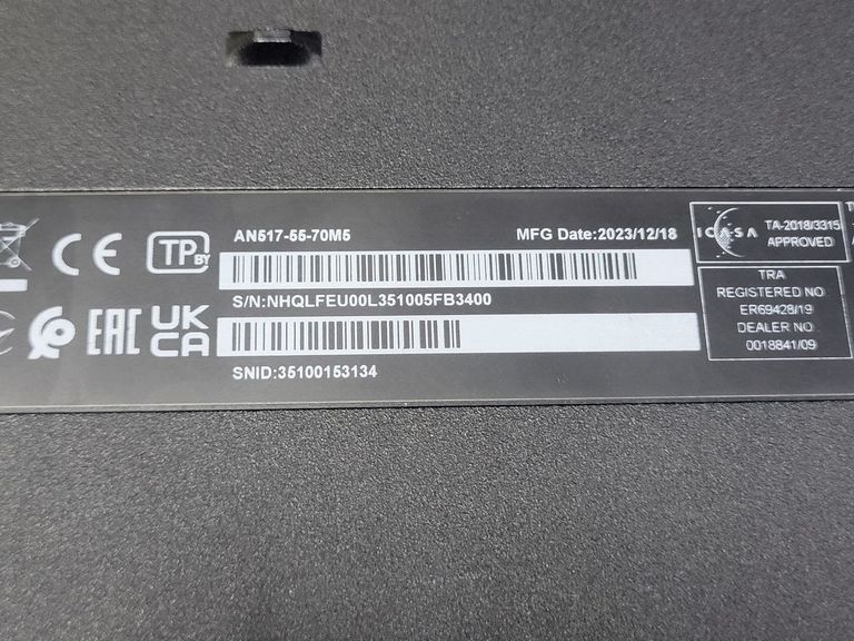 Acer 17/core i7-12650h ddr5/16gb ddr3/hdd *відсутній/ssd 1000 gb/geforce rtx4060 8gb Код:01-200881523. Зображення 11