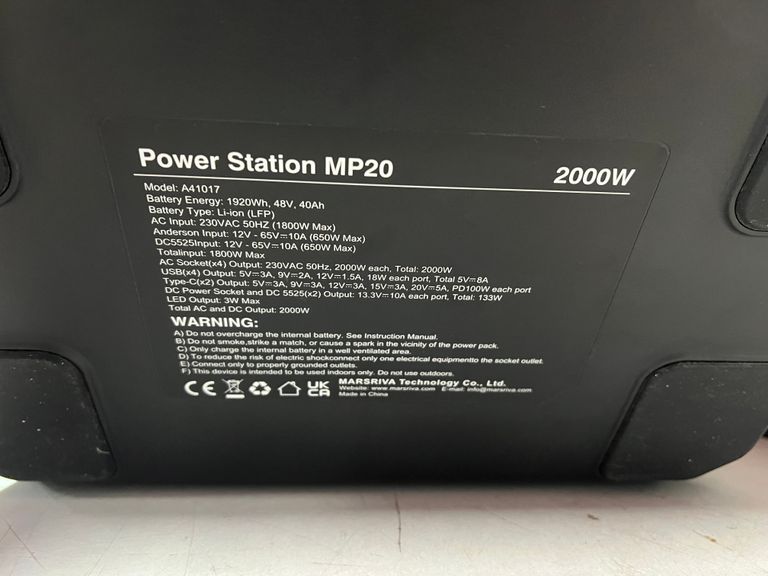 Дешево Marsriva MP20 1920Вт·год LiFePO4 з ломбарду
