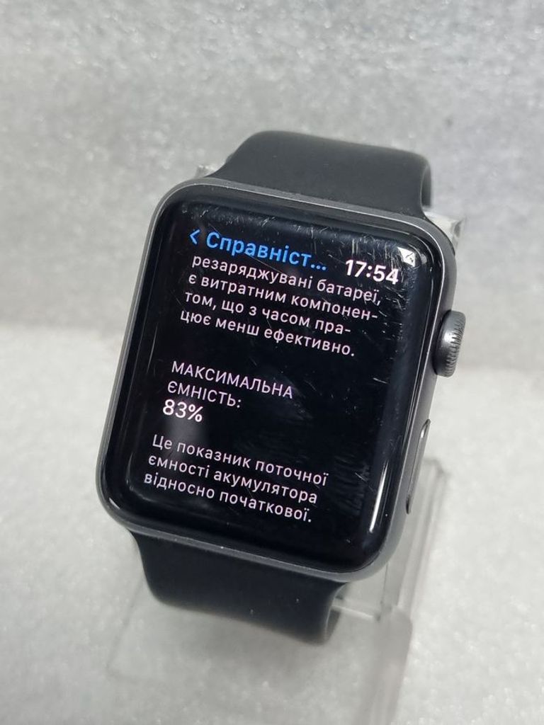 Apple watch series 3 gps 42mm aluminium case a1859 Код:01-200901469. Зображення 6