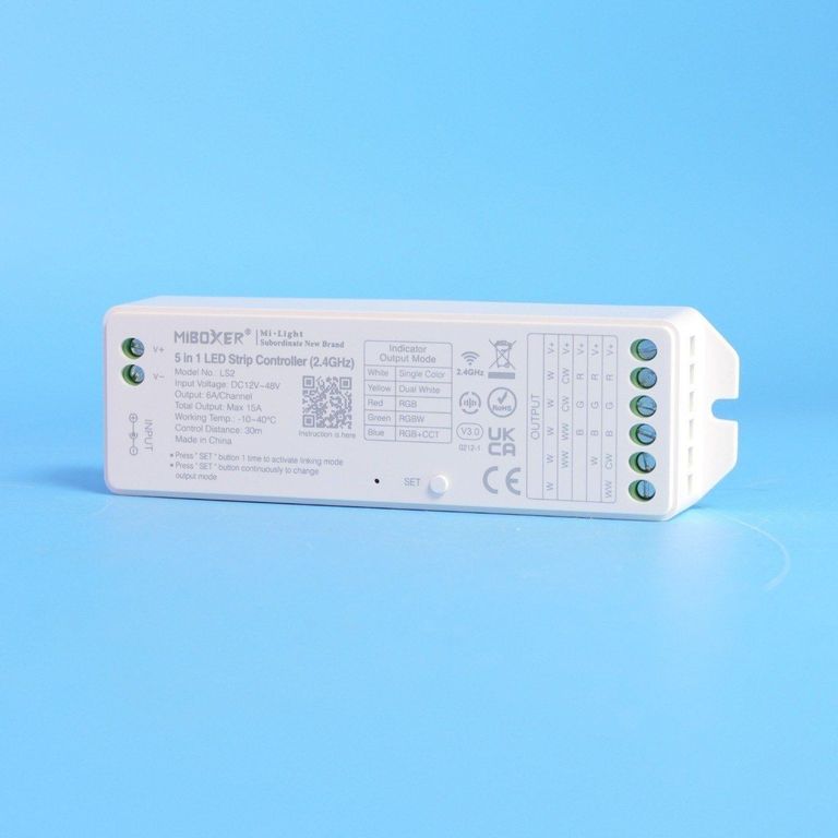 Объявление Mi-light Smart WB5 (TK-WB5) RGB+CCT 2в1: Wi-Fi, Bluetooth Mesh, 12/24В. Б/У