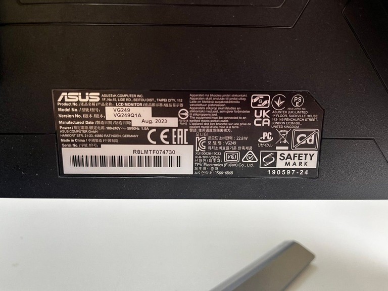 Оголошення Asus vg249q1 Б/У