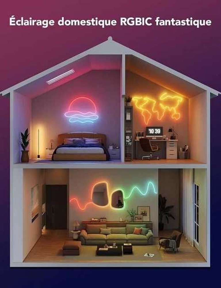 Govee Neon Rope Light 2 H61D5 5 м Код:null. Зображення 6