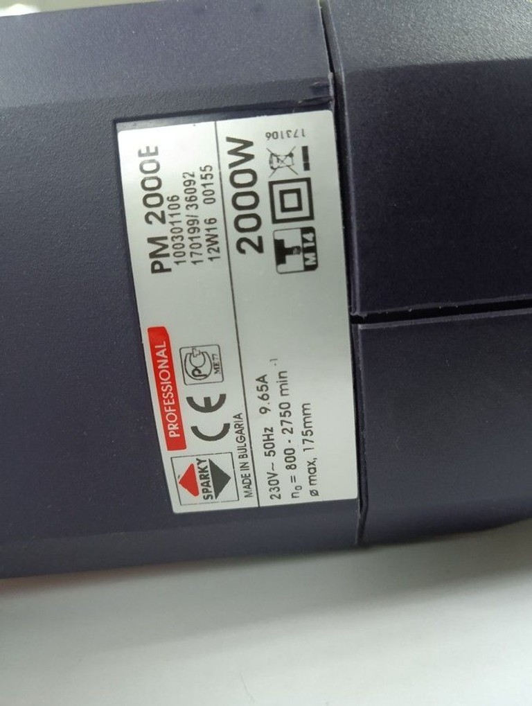 SPARKY PM 2000E Код:01-200962270. Зображення 6
