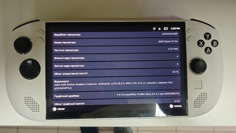 Объявление Lenovo Legion Go S 1 TB SteamOS Nebula Nocturne (83N6002RRA) Б/У