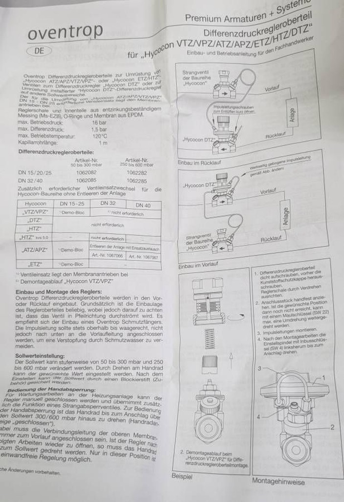 Oventrop hycocon dtx dn 15-25 Код:01-200377977. Зображення 7