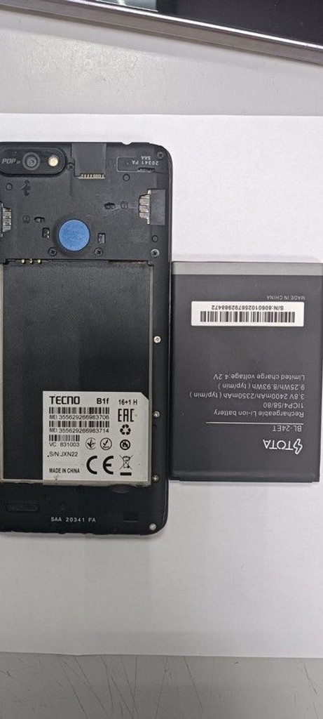 Объявление Tecno pop 2f b1f 1/16gb Б/У