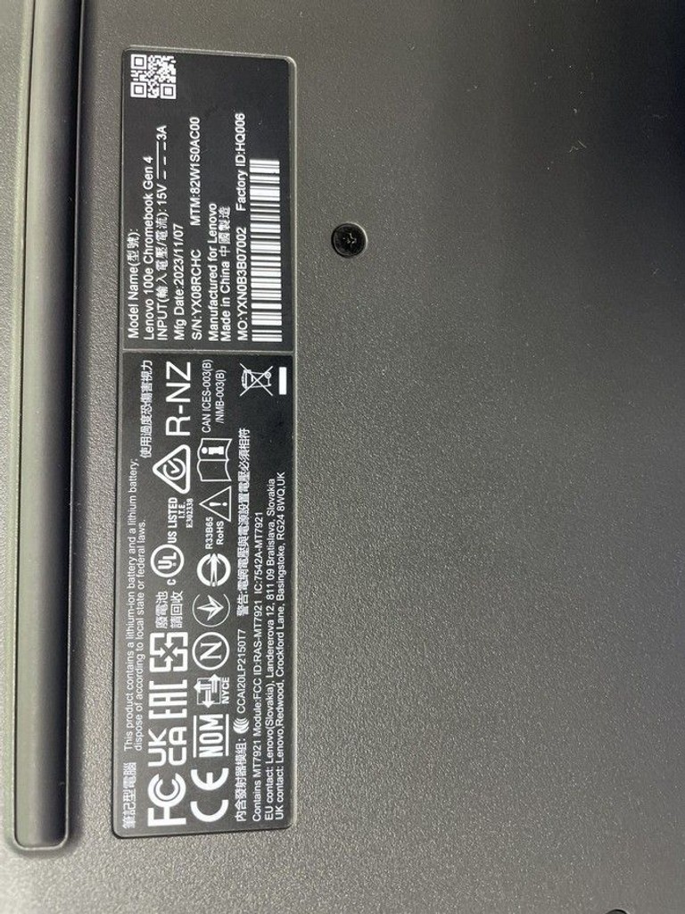Дешево Lenovo 100e Chromebook Gen 4 (82W00001US) з ломбарду