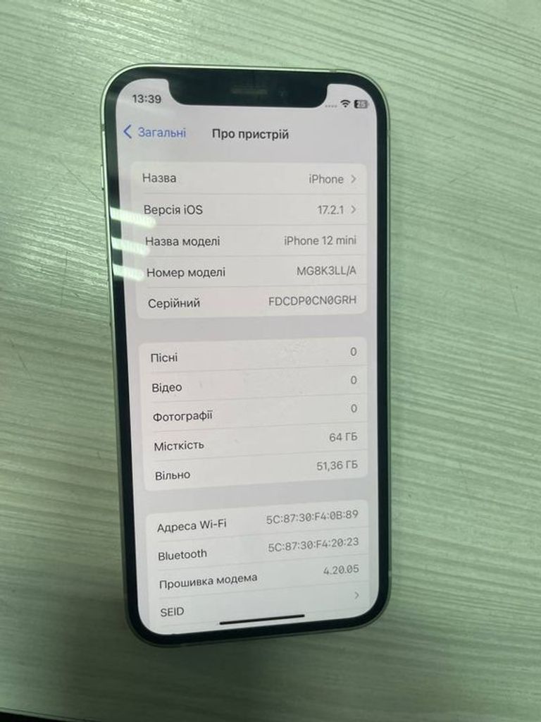 Оголошення Apple iPhone 12 mini 64GB (PRODUCT)RED Б/У